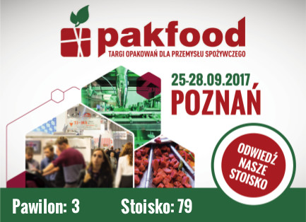 Zaproszenie na Targi Pakfood 2017