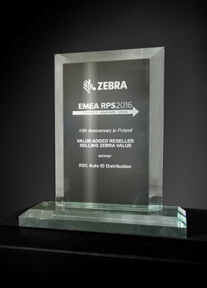 2016: Wyróżnienie od Zebra Technologies